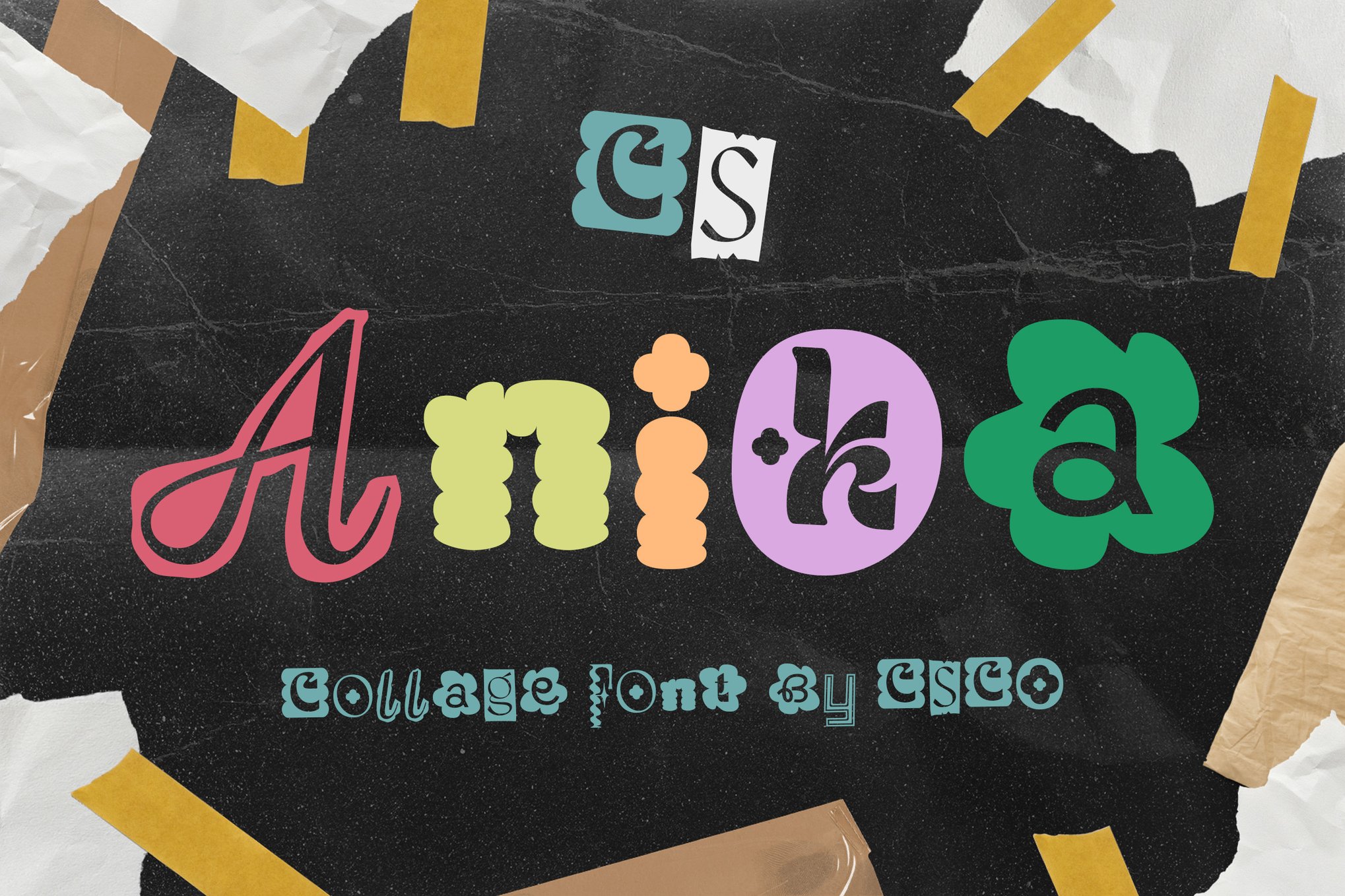 Anika - Cool Collage Font