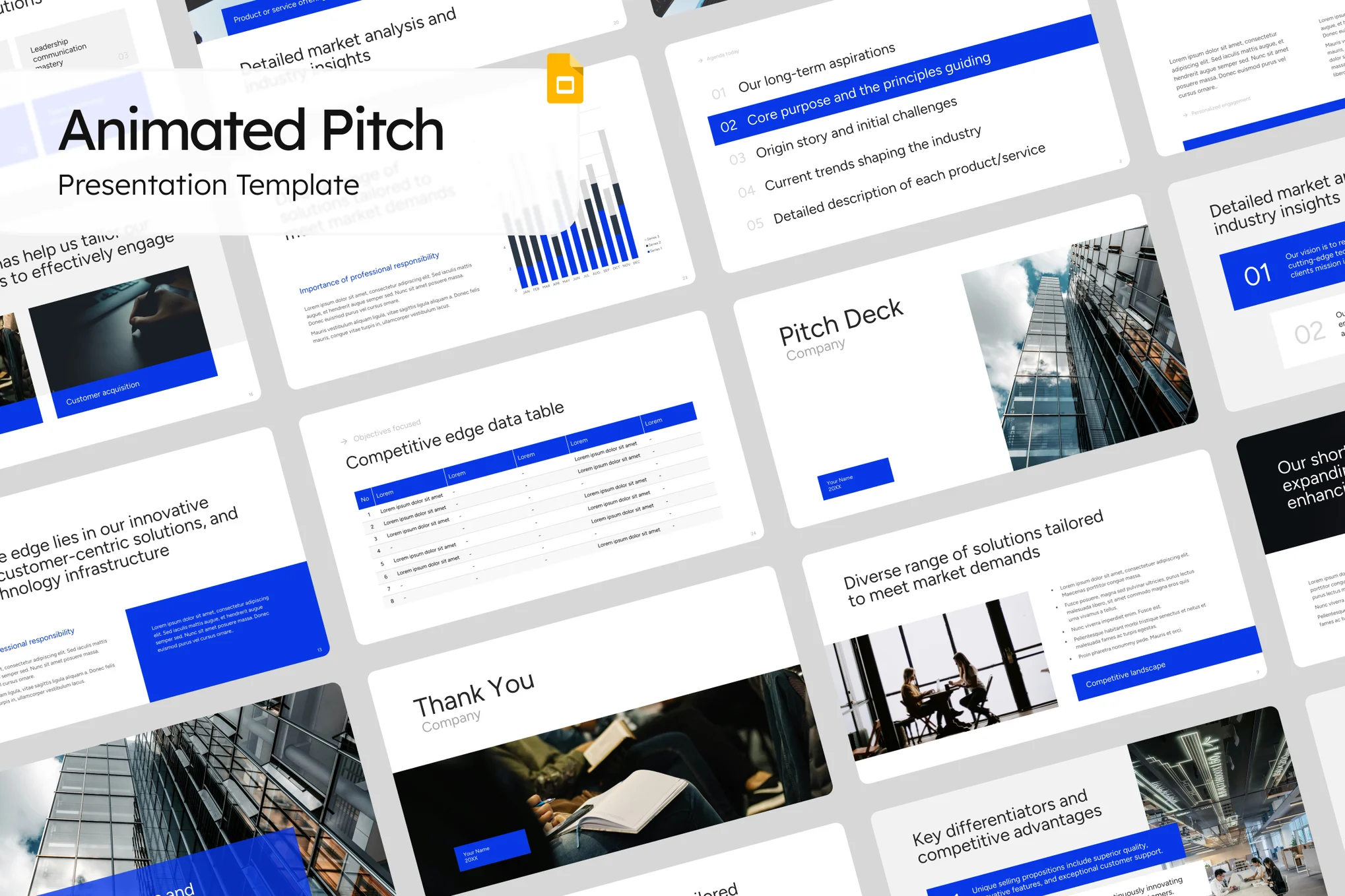 Animated Pitch Deck PowerPoint Template