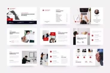 First alternate image for Annual Report – Business & Finance PowerPoint Template