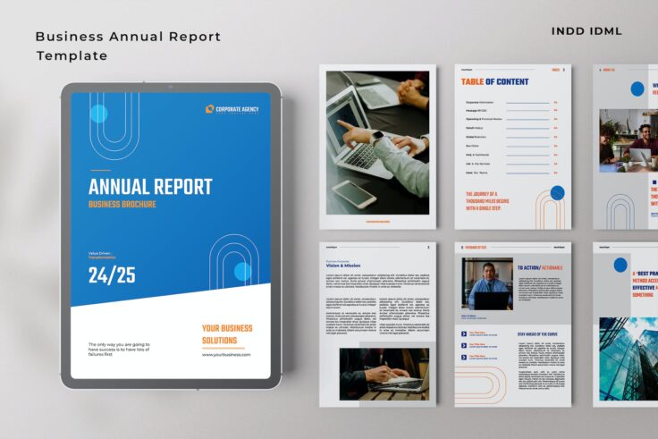 View Information about Annual Report Business InDesign Template