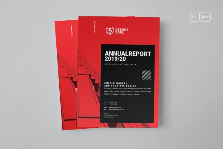 View Information about Annual Report Modern InDesign Template