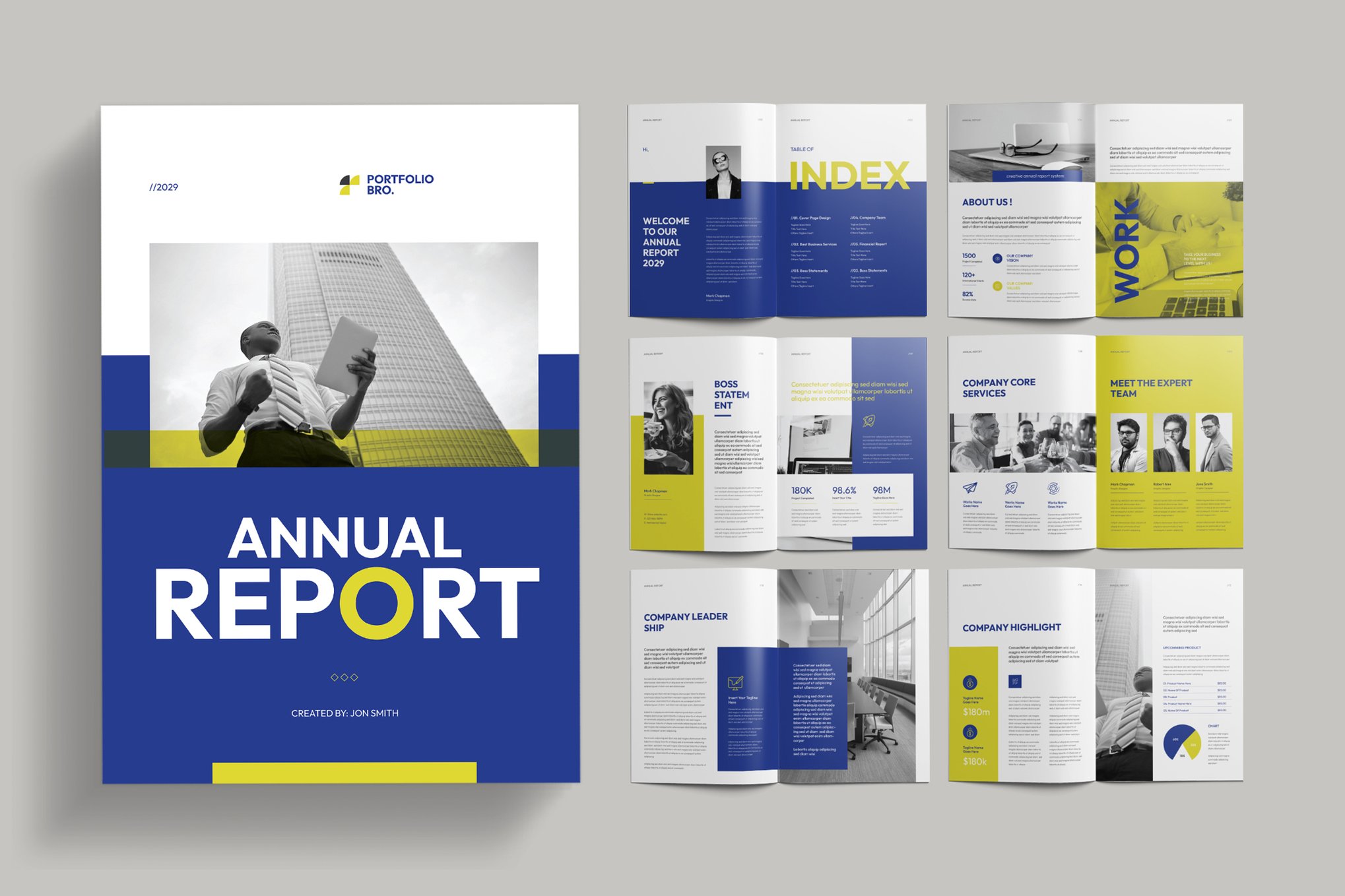 Annual Report Template for InDesign