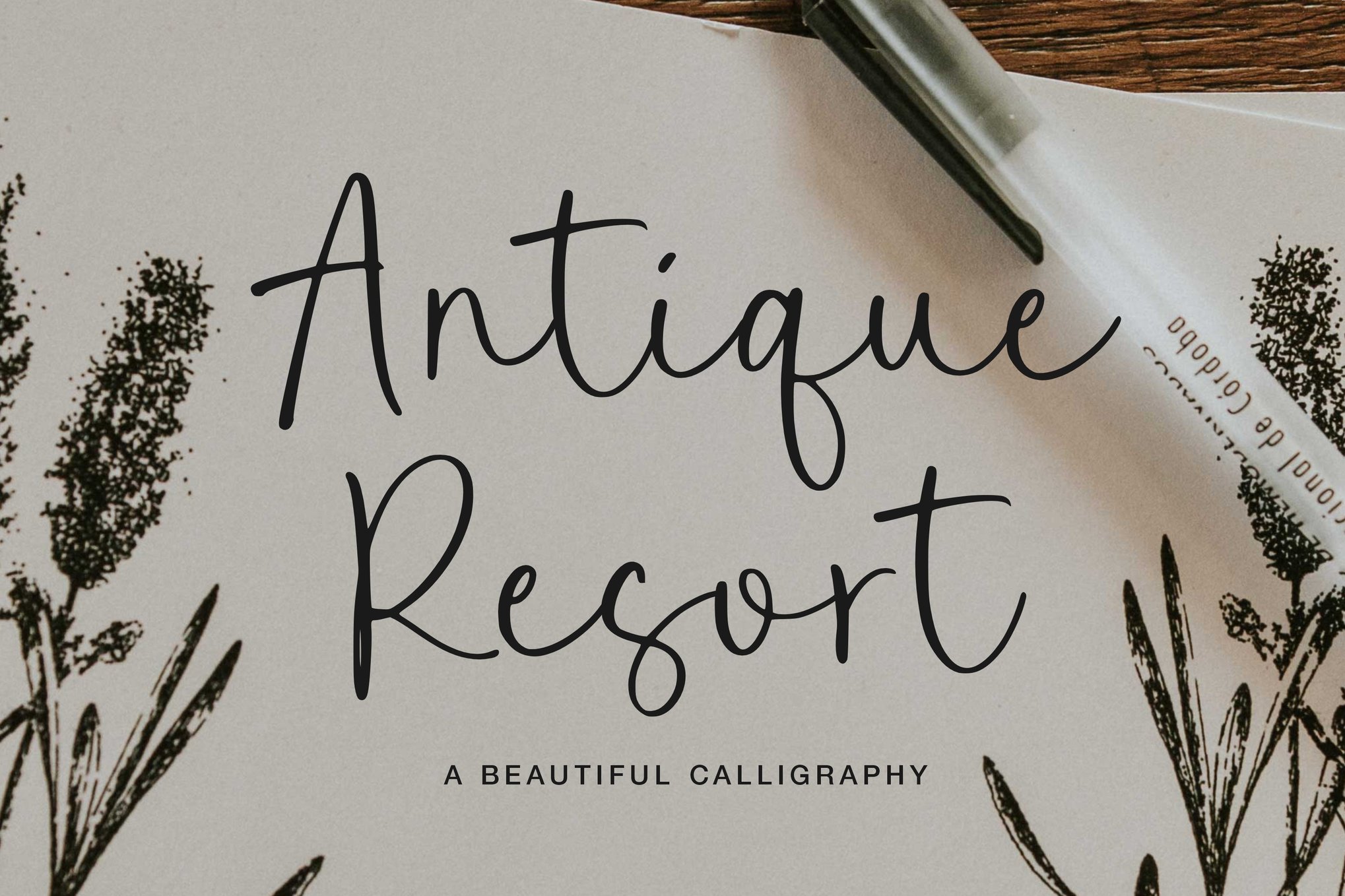 Antique Resort - Calligraphy Cursive Font