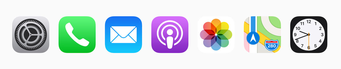 apple-icons Icon Design in 2018: The Key Trends design tips 