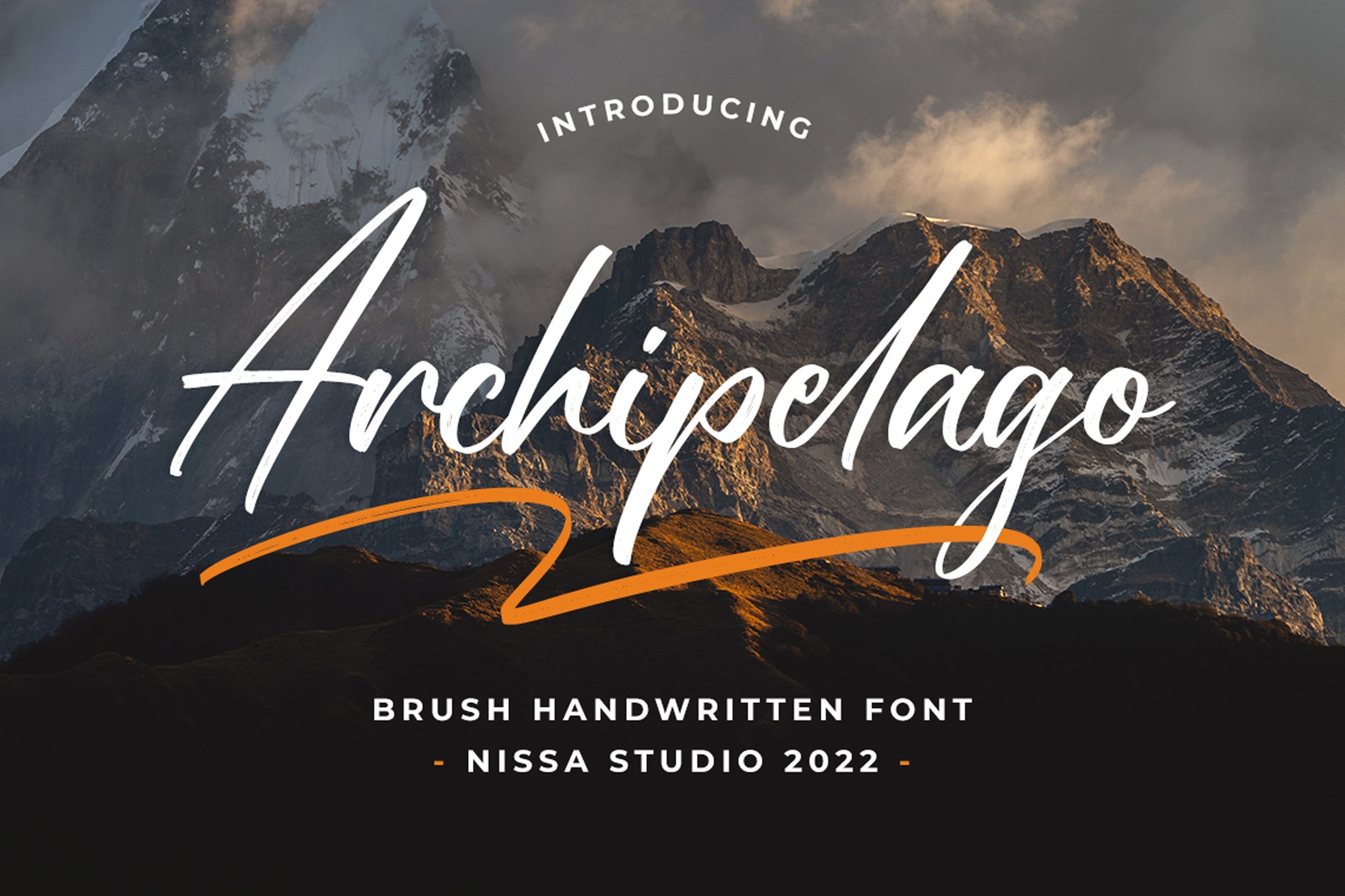 Archipelago - Handwritten Mountain Font
