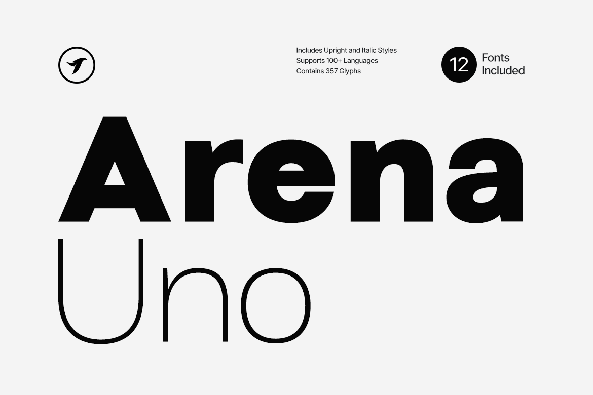 Arena Uno - Modern Sans-Serif Font Family
