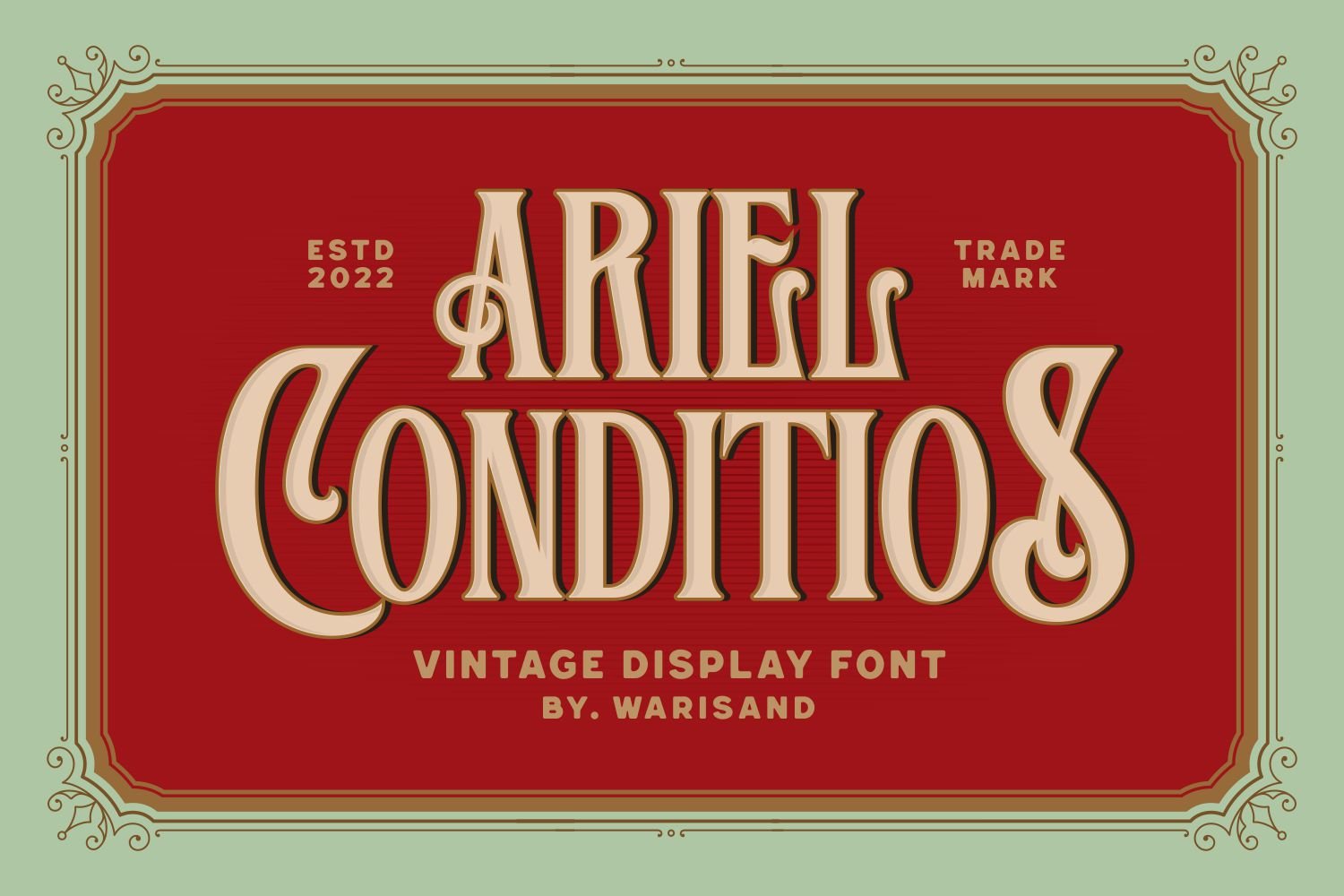 Ariel Conditios - Vintage Old Fashioned Font