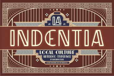 Indentia Art Deco Font