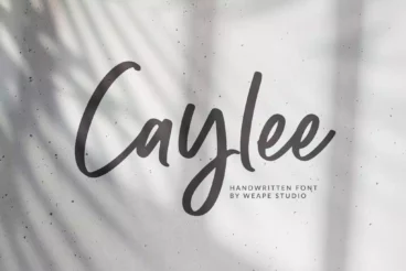 Caylee- Art Deco Script Font