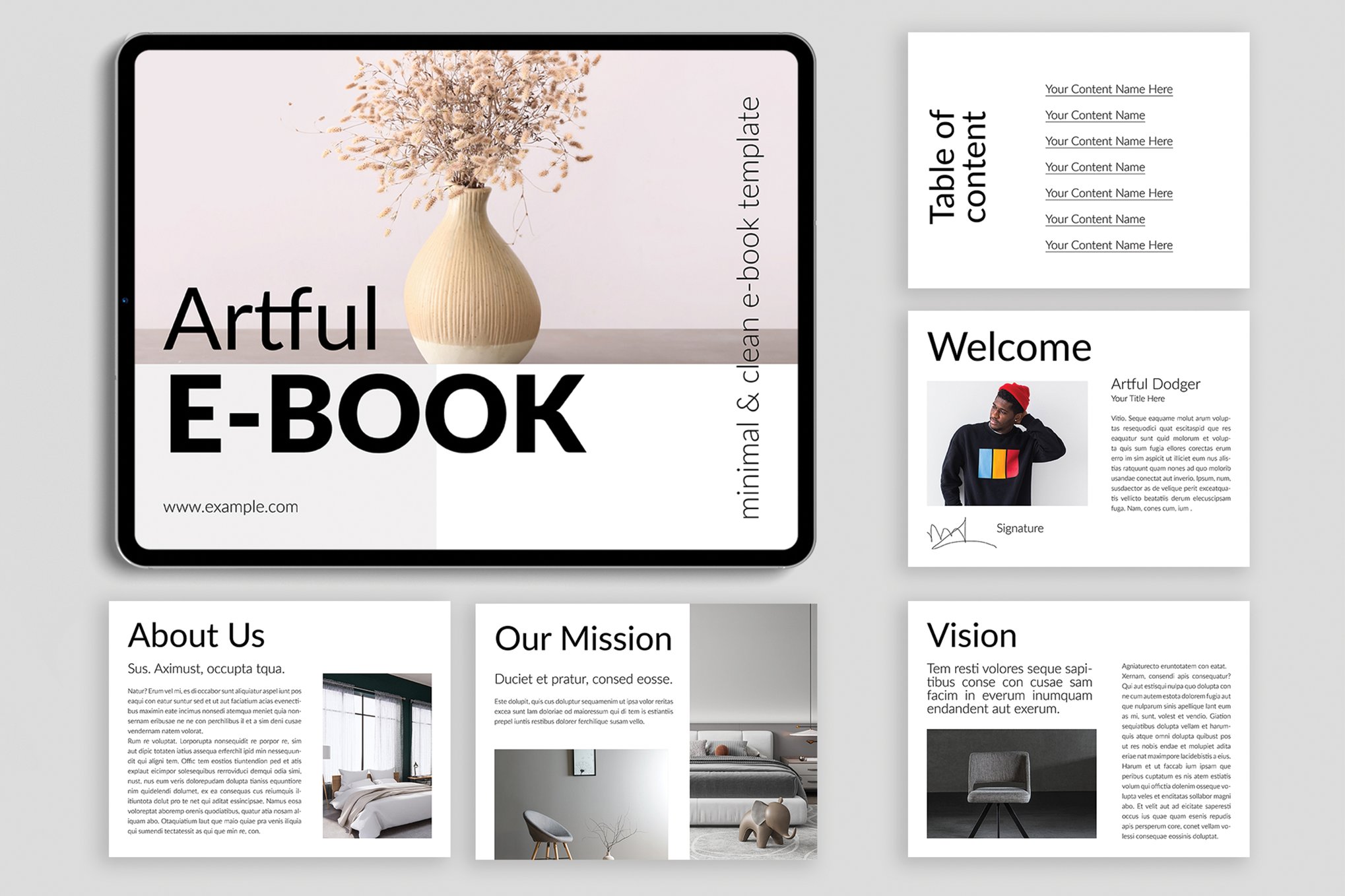 Artful E-Book InDesign Template