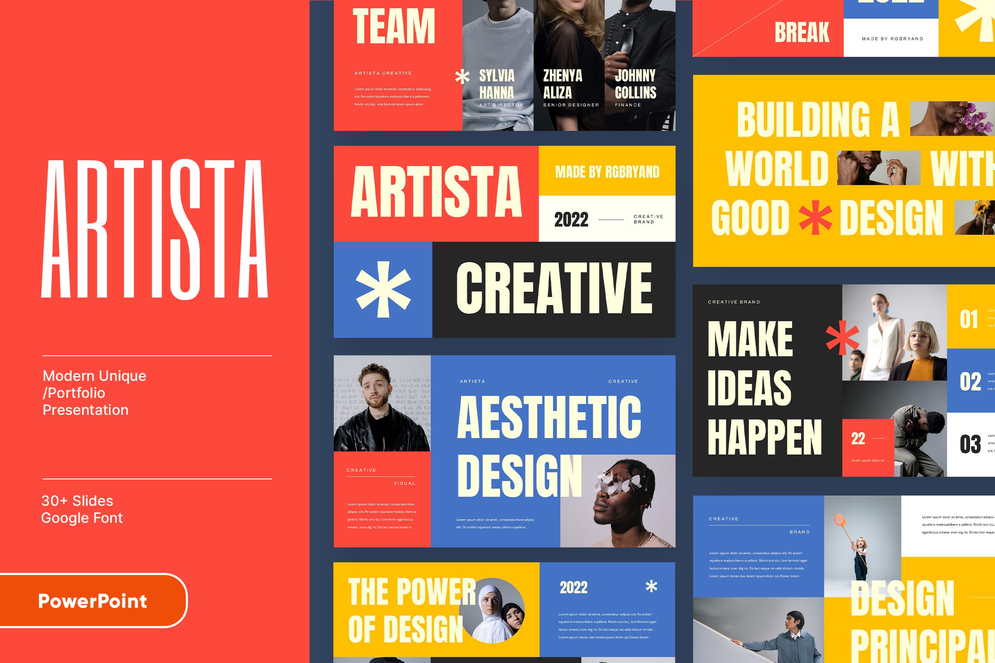 ARTISTA - Unique Colorful PowerPoint Template