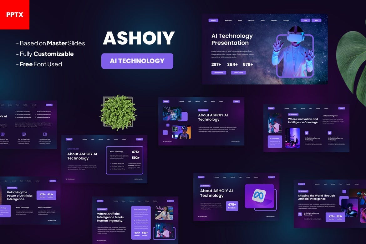 Ashoiy - AI Technology PowerPoint Template