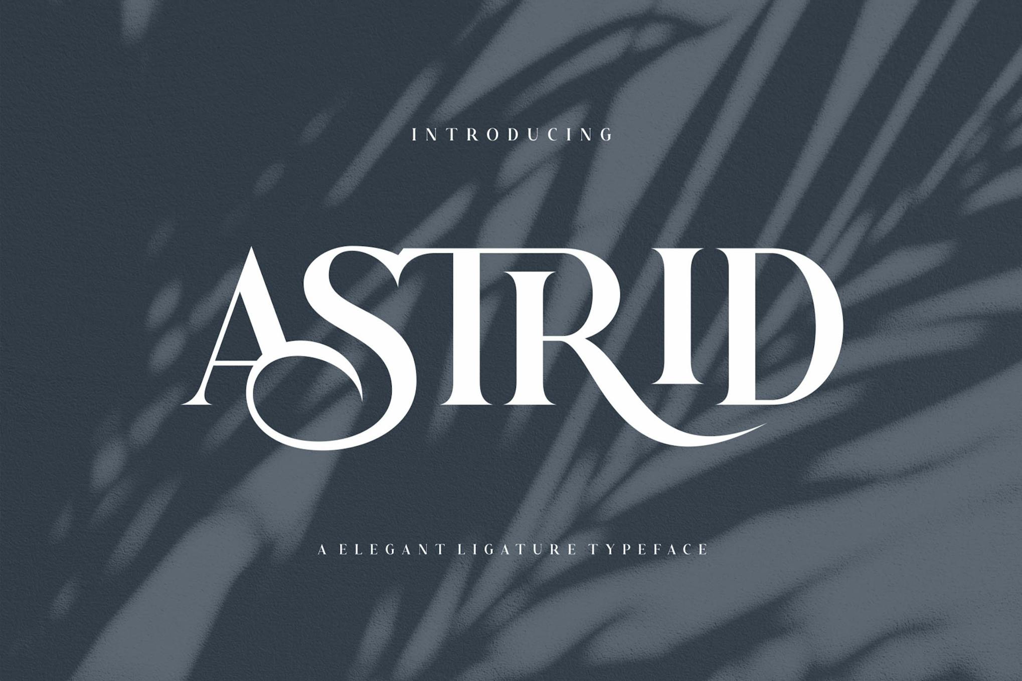 Astrid - Elegant Ligature Font