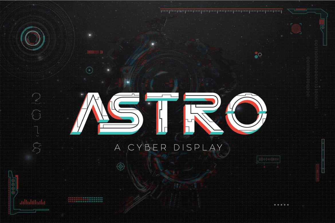 Astro - Cyber Robotic Font