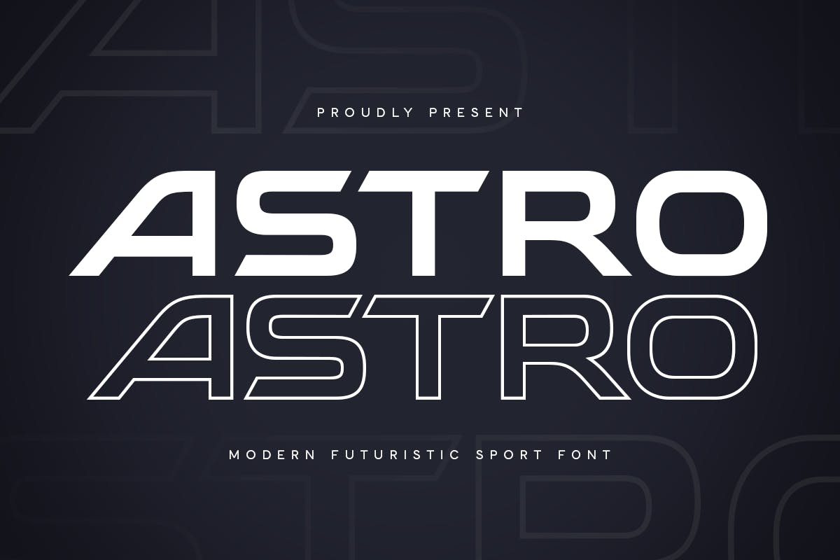 Astro - Modern Futuristic Logo Font 