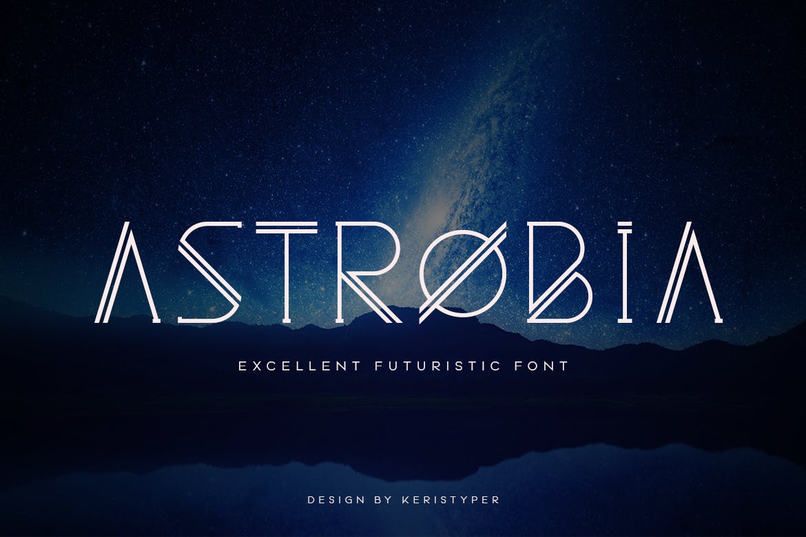 Astrobia - Futuristic Alien Font
