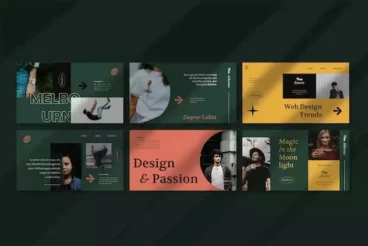 First alternate image for Athenna Elegant Portfolio PowerPoint Template