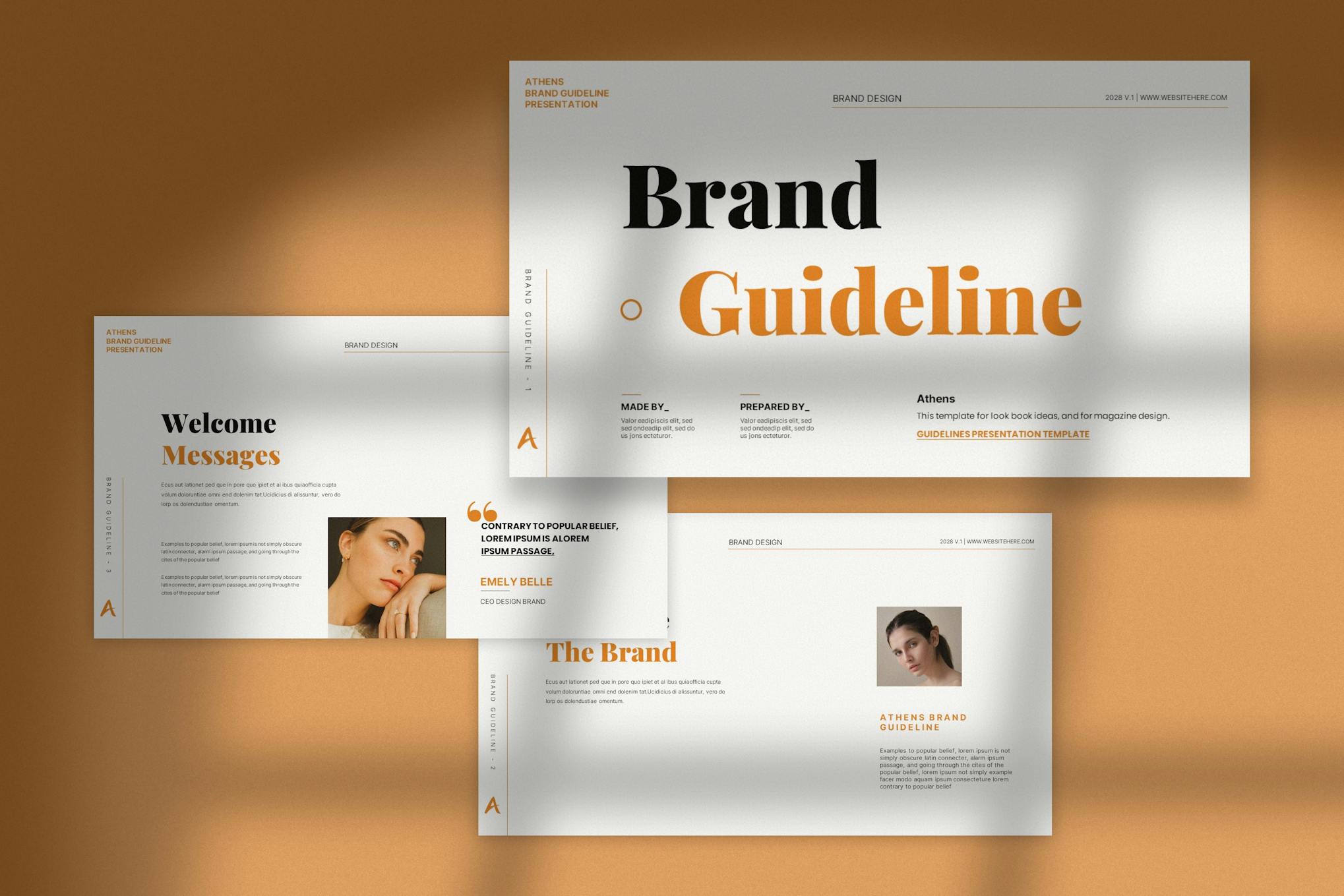 Athens - Brand Guideline Google Slides Template