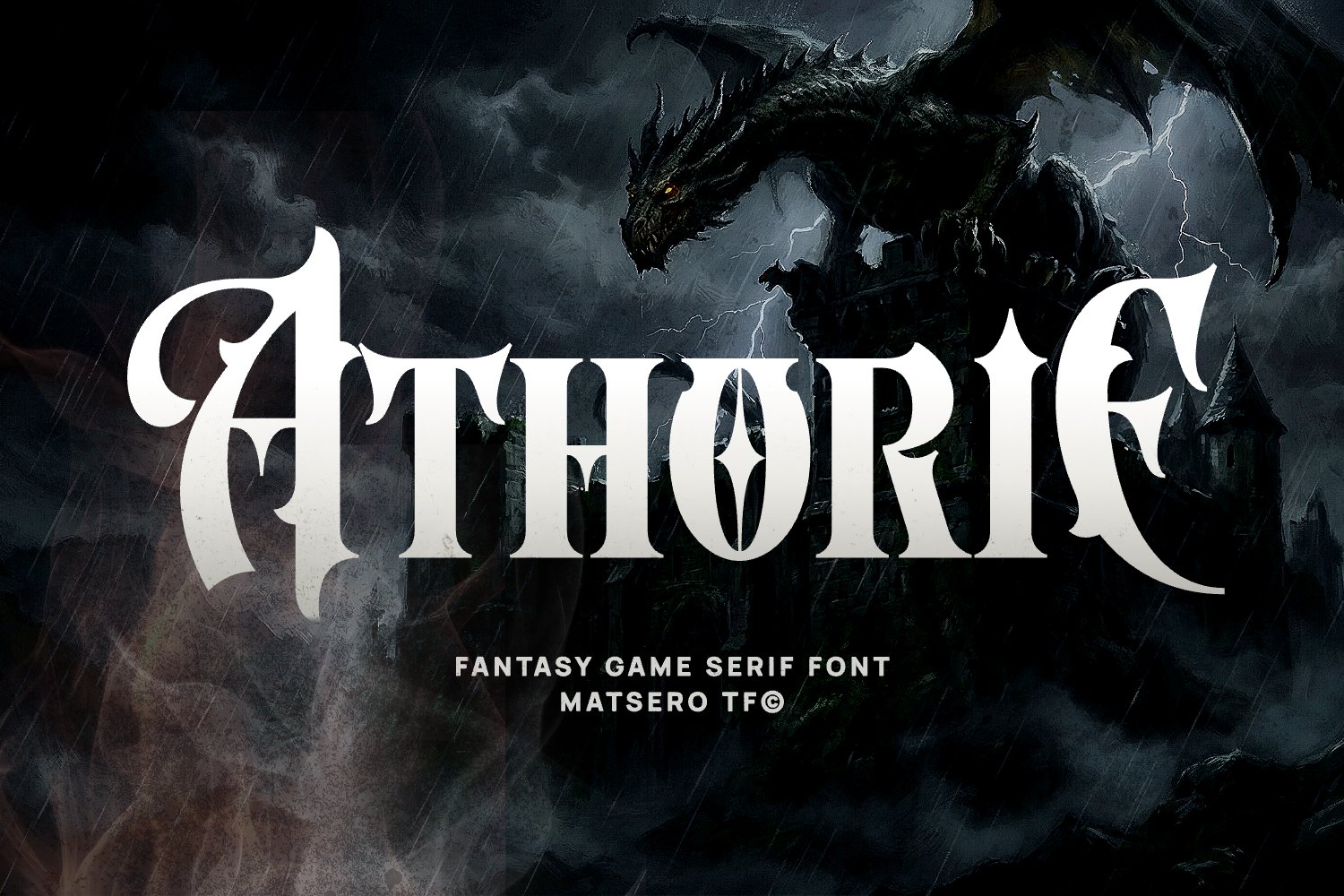 Athorie - Fantasy Video Game Font