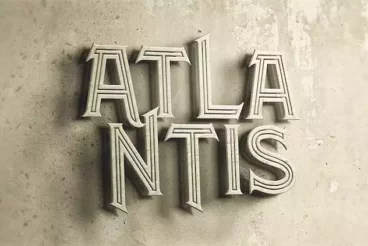 First alternate image for Atlantis Vintage Style Comic Font