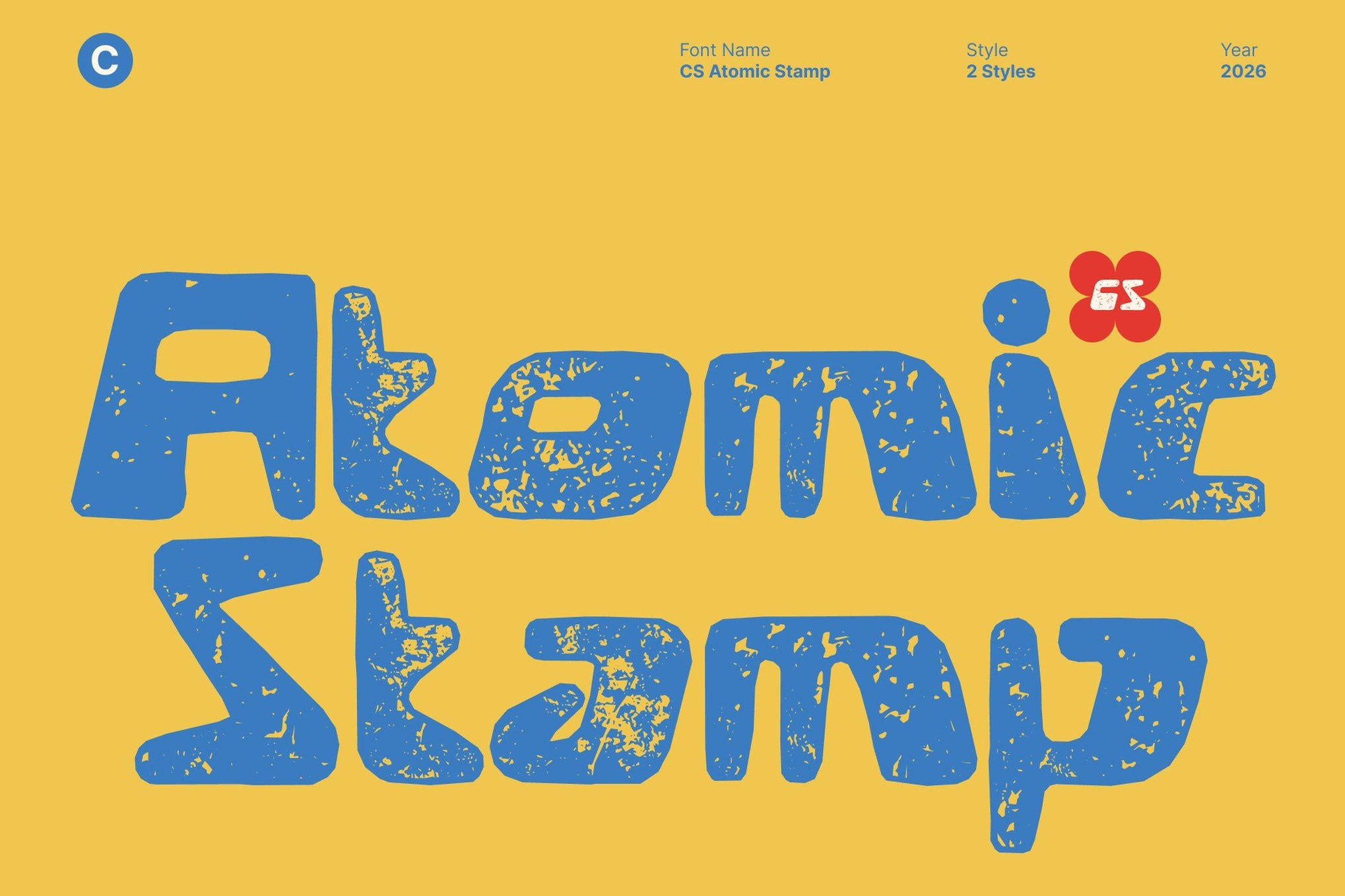Atomic Stamp - Retro Y2K Font