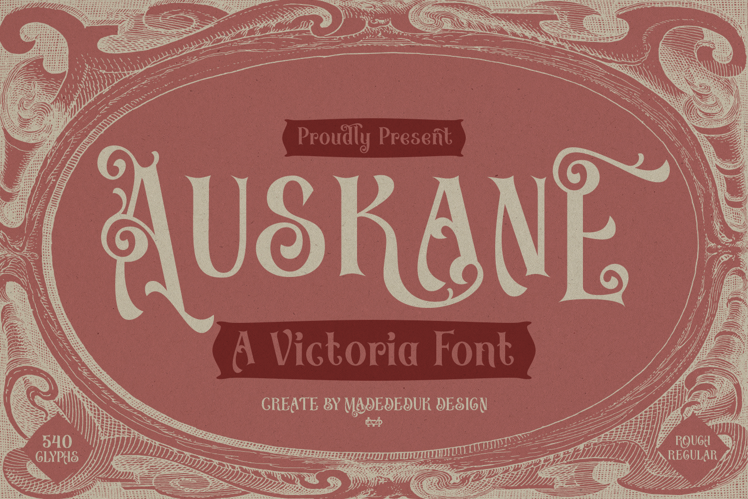 Auskane - Creative Victorian Font