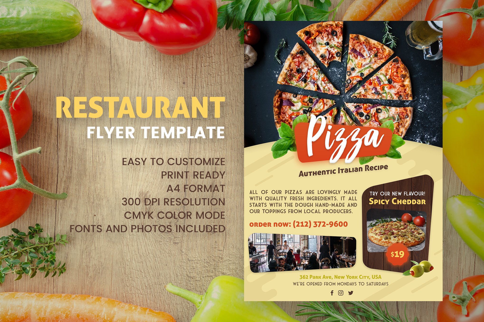 Authentic Pizza Flyer Template