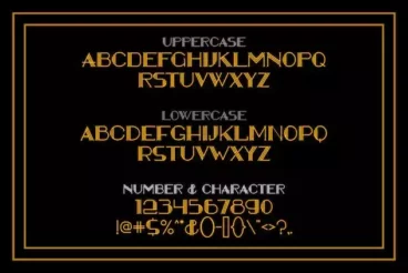 Second alternate image for Avenida Art Deco Font