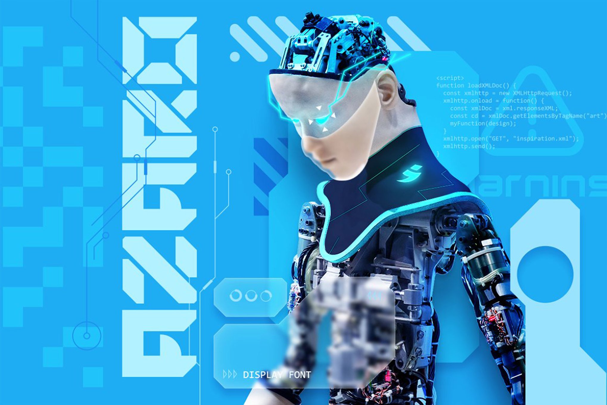 Azaro - Futuristic Sci-fi Font