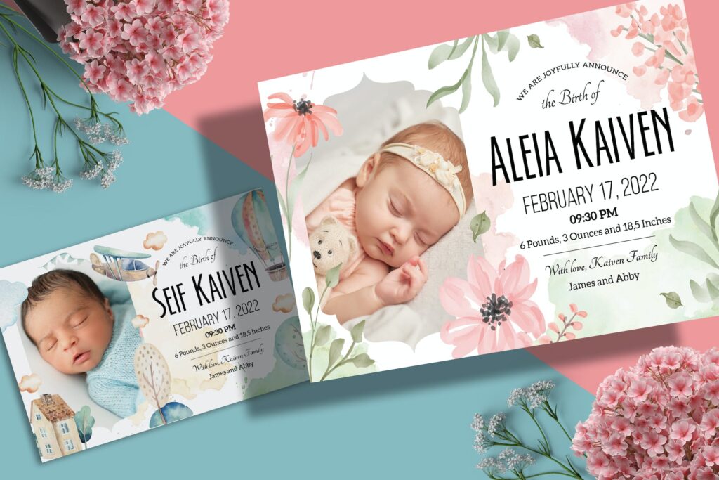 20+ Pregnancy & Baby Announcement Templates (Cards, Flyers & More