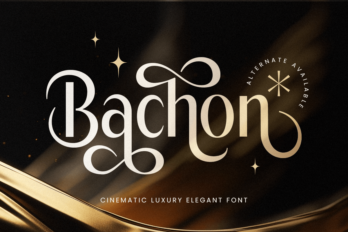 Bachon - Cinematic Luxury Font