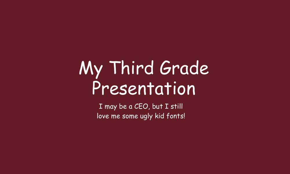 what does good presentation look like