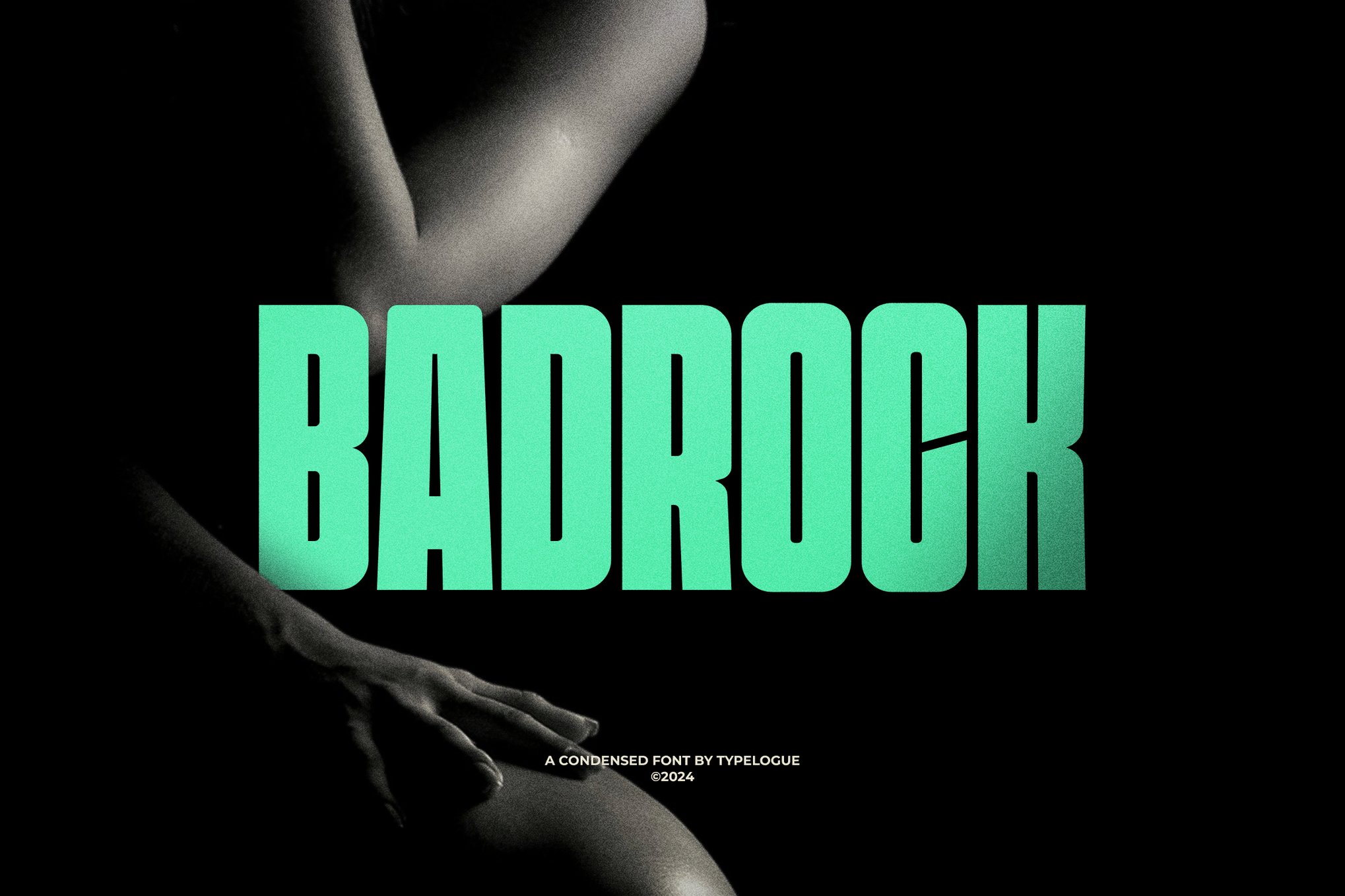 Badrock - Condensed Poster Font