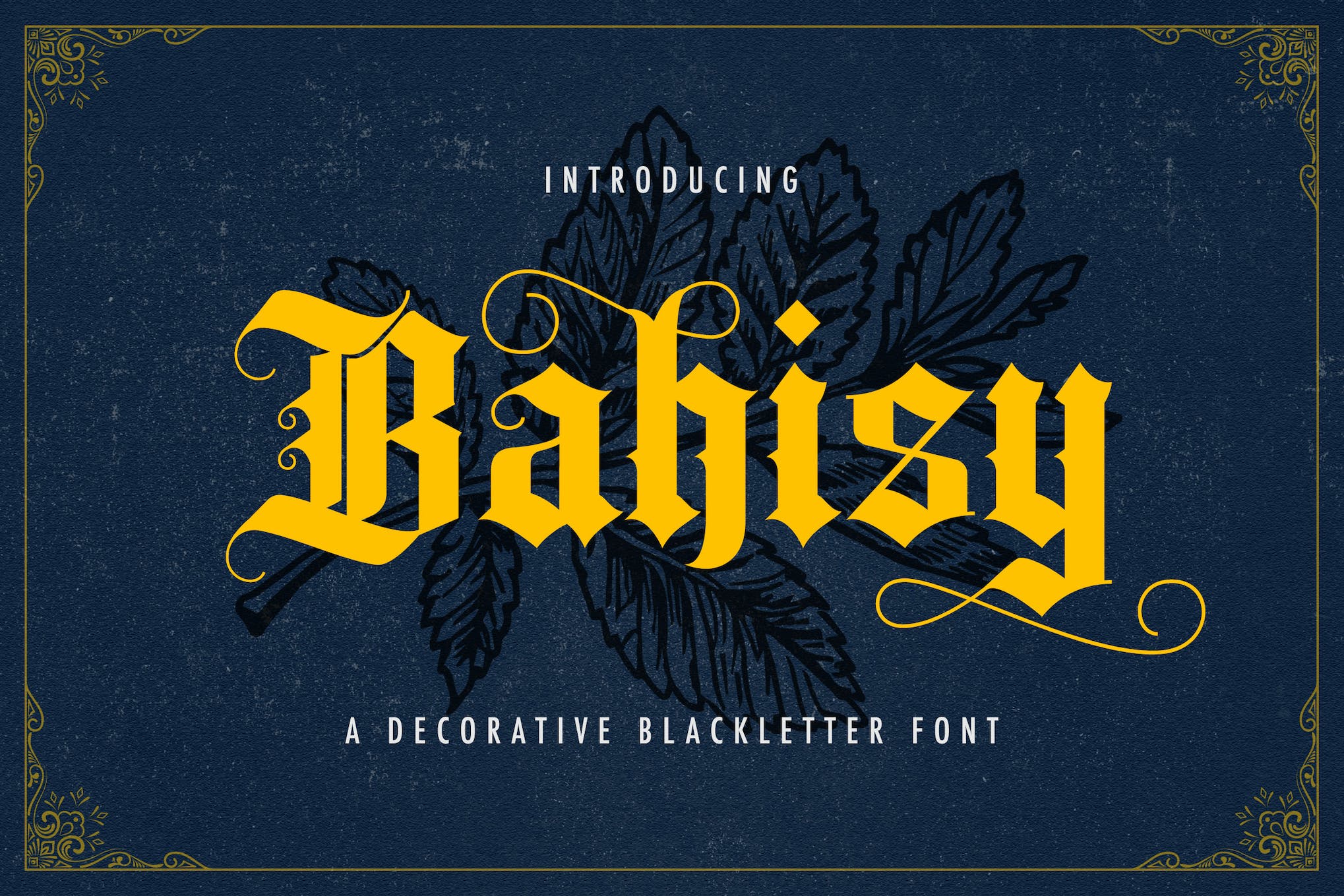 Bahisy - Edgy Tattoo Font Font