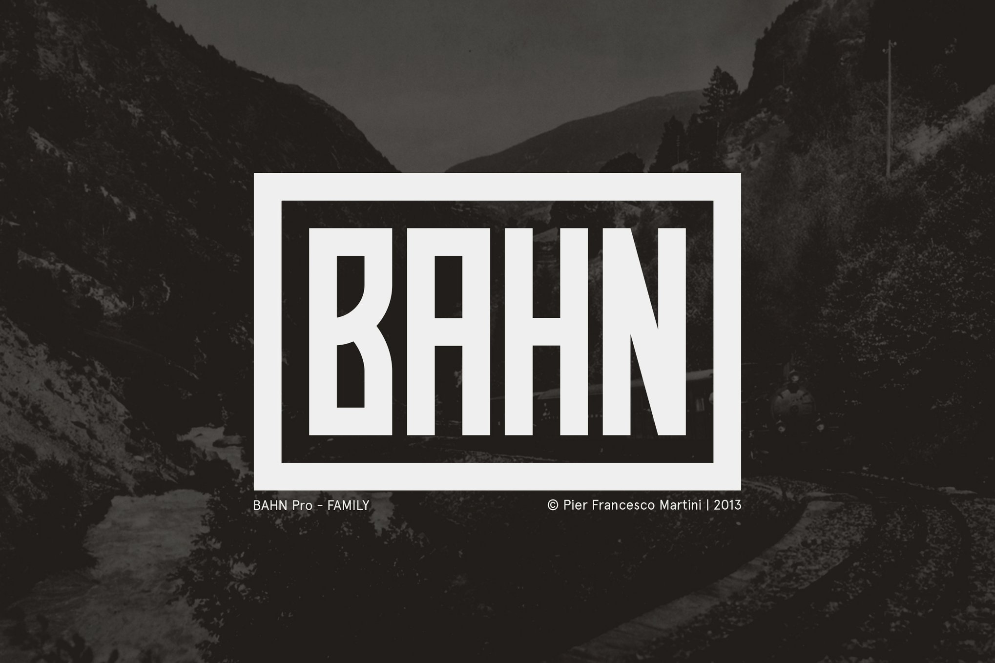 BAHN Pro - Label Font Family