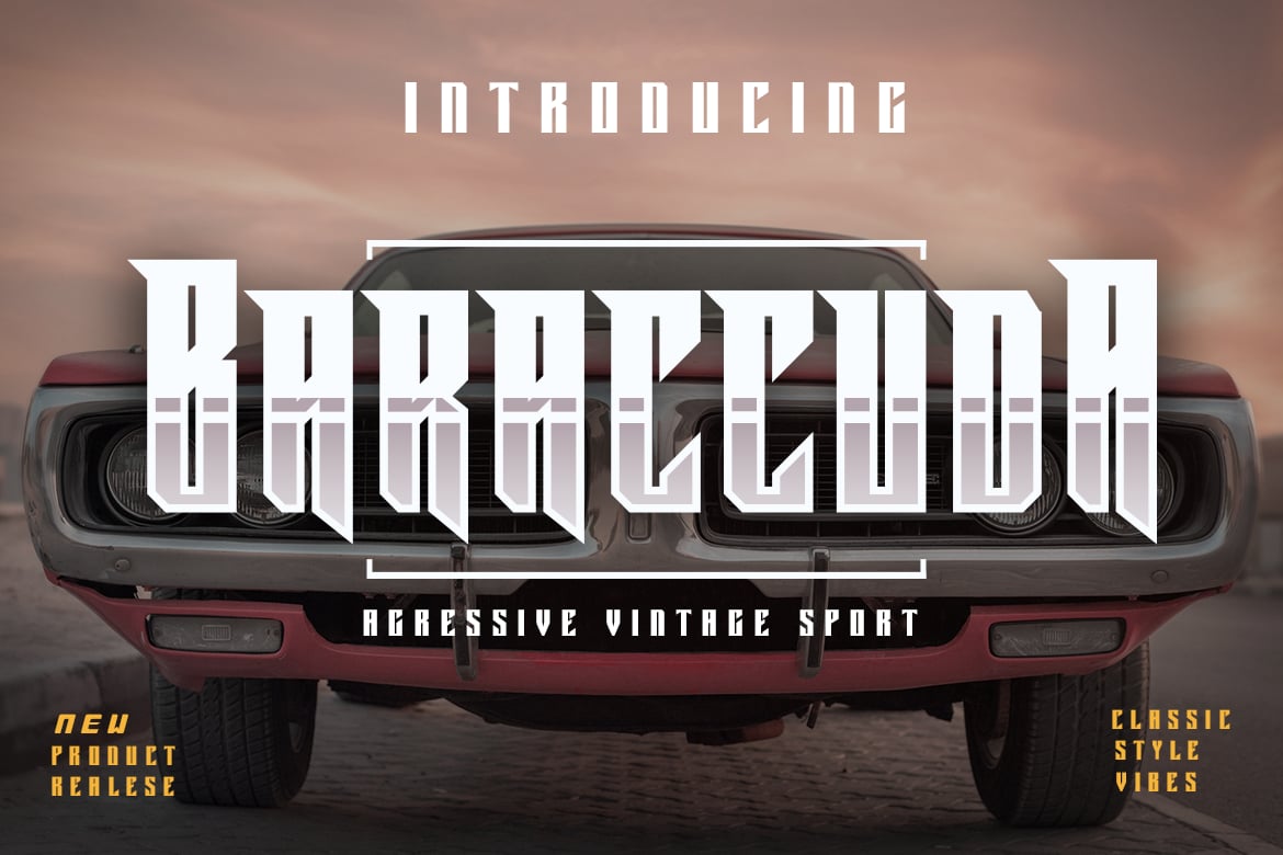 Baraccuda - Vintage Aggressive Font