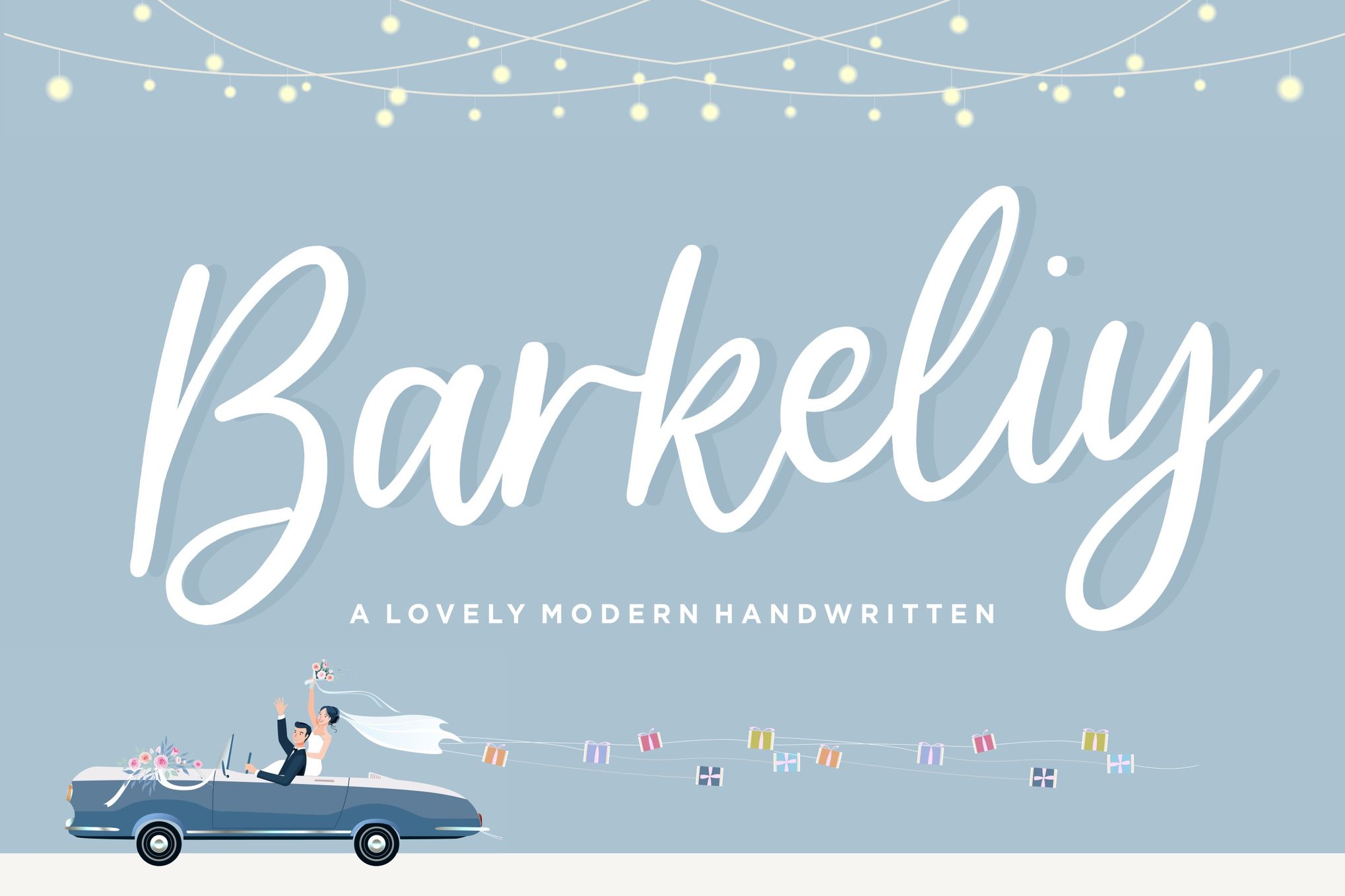 Barkeliy - Lovely Handwritten Cursive Font