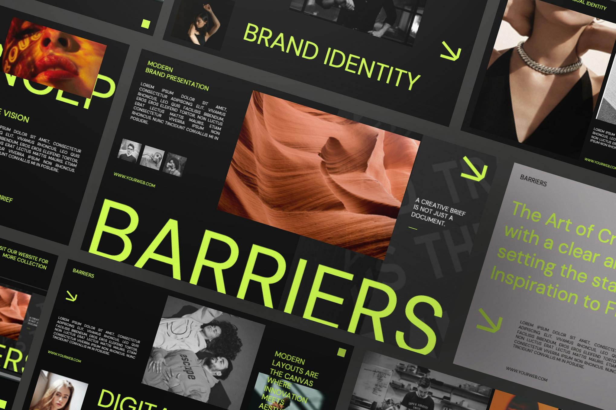 Barriers - Modern Brand Presentation Template