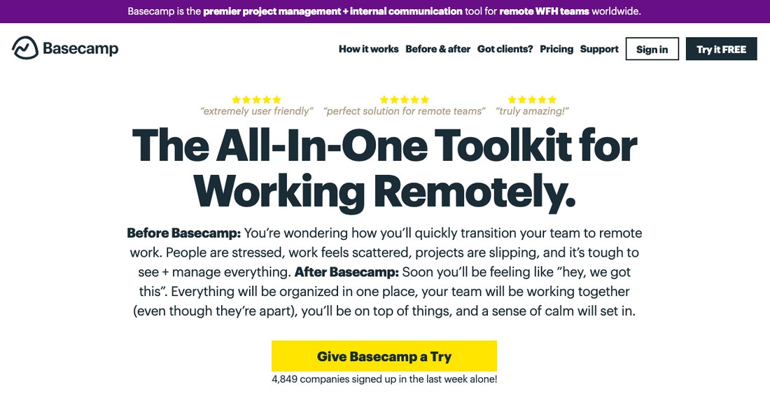 basecamp-1 Best Project Management Software for Creatives 2020 design tips 