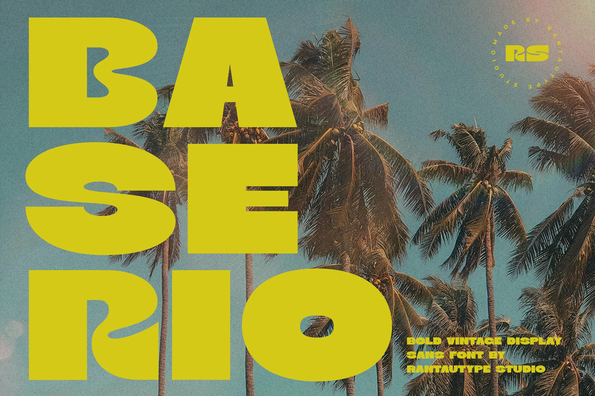 Baserio - Bold Vintage Tropical Font