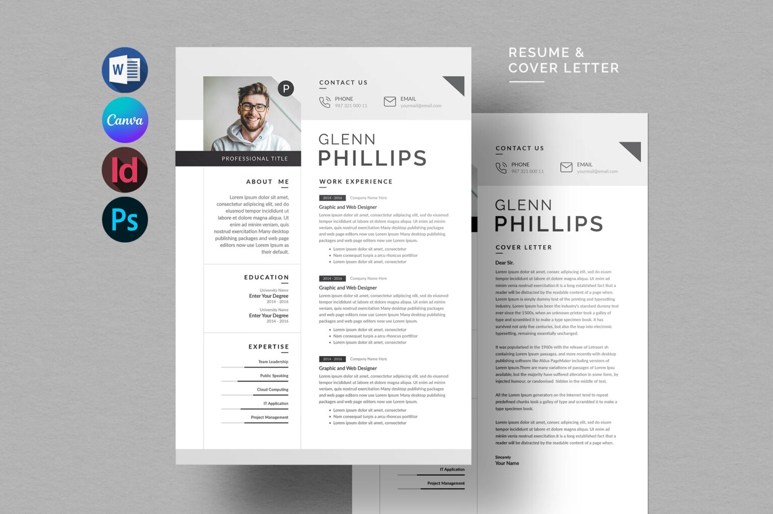 35 Best Minimal Resume Templates - Basic Minimal Resume Template 592 1 1536x1023