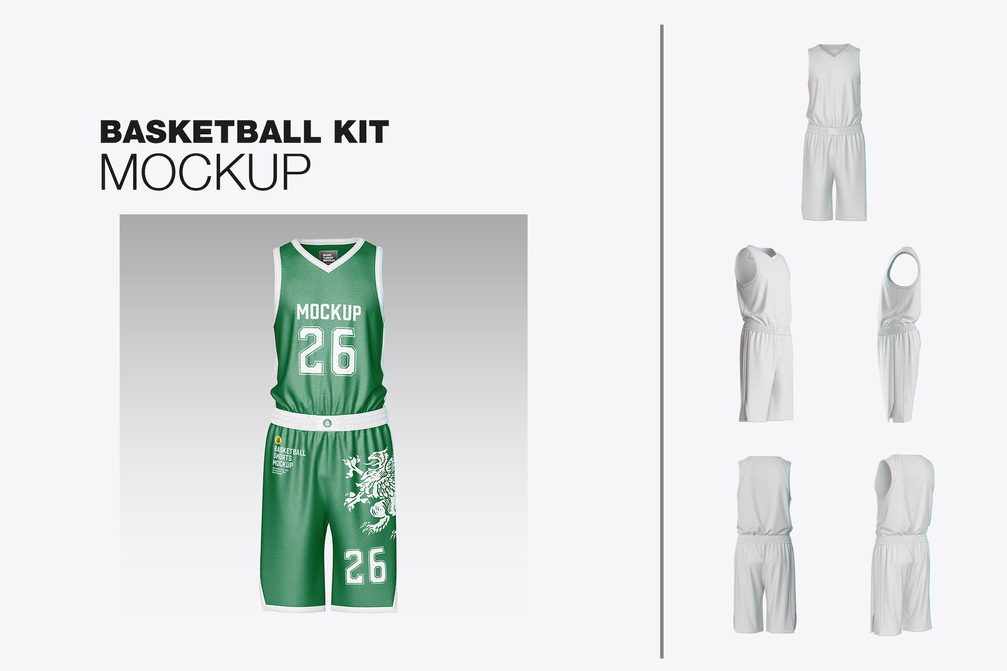 Basketball Shorts Kit Mockup