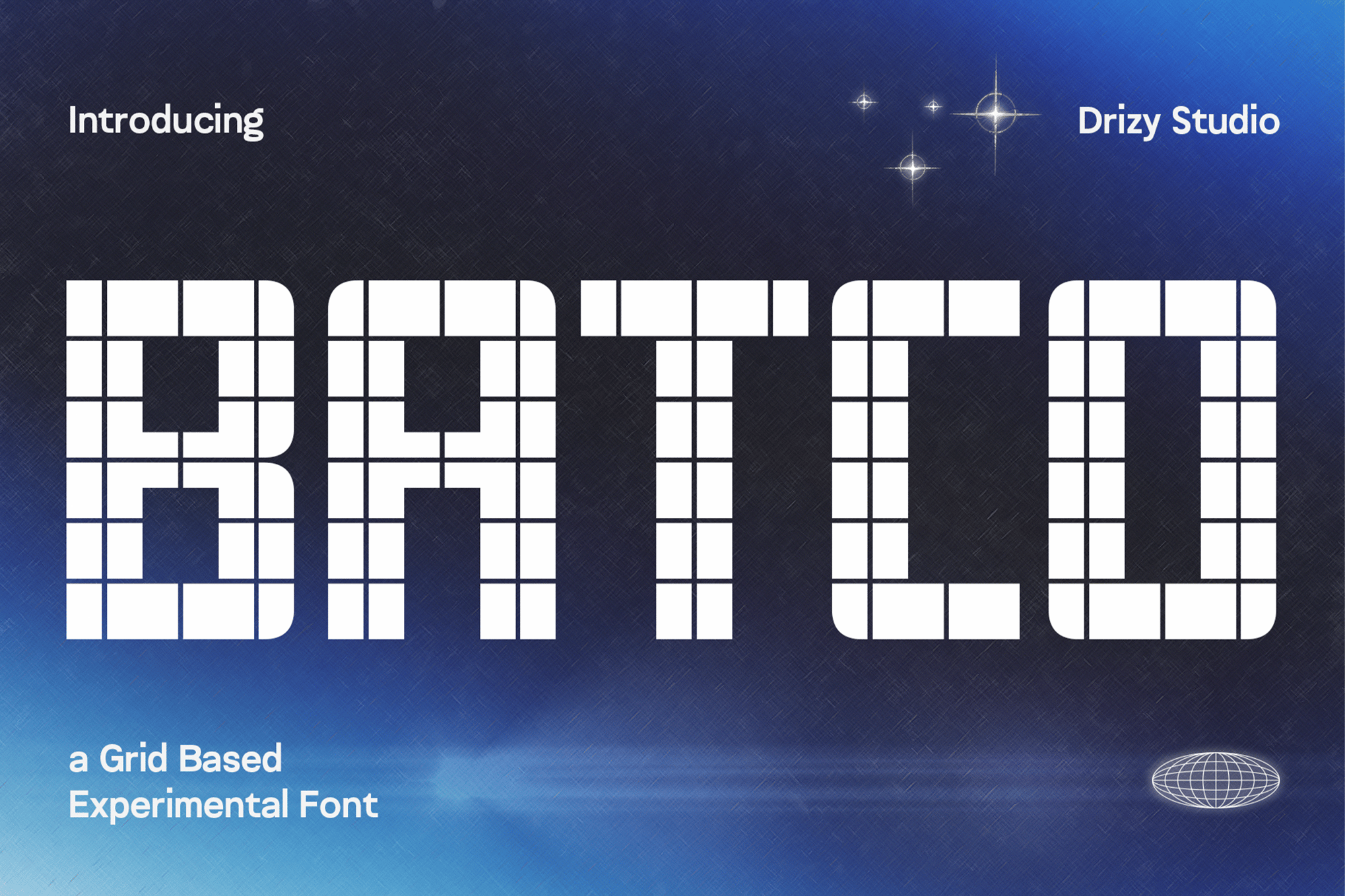 Batco - Grid Based Experimental Font