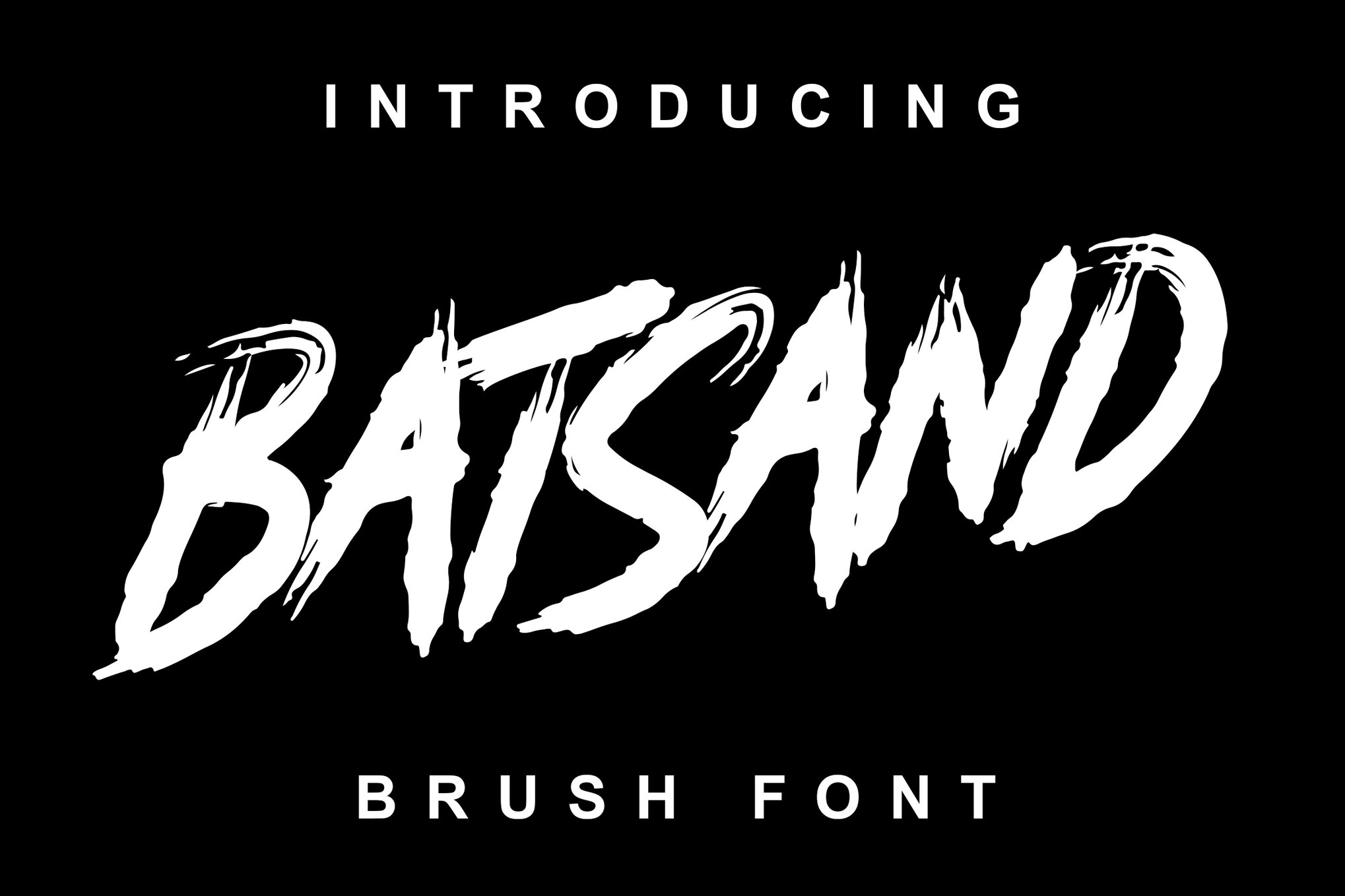 Batsand - Brush Font for T-Shirts