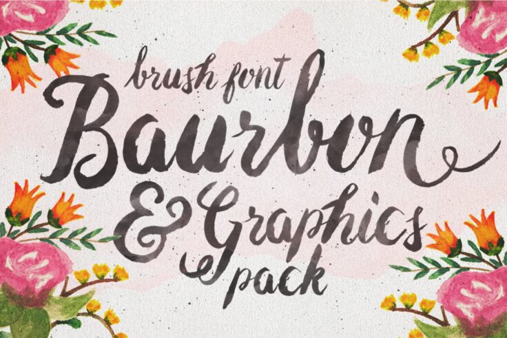 View Information about Baurbon Watercolor Font