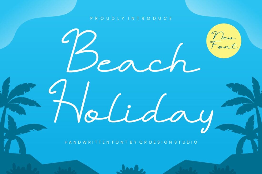 Beach Holiday Coastal Font | Design Shack