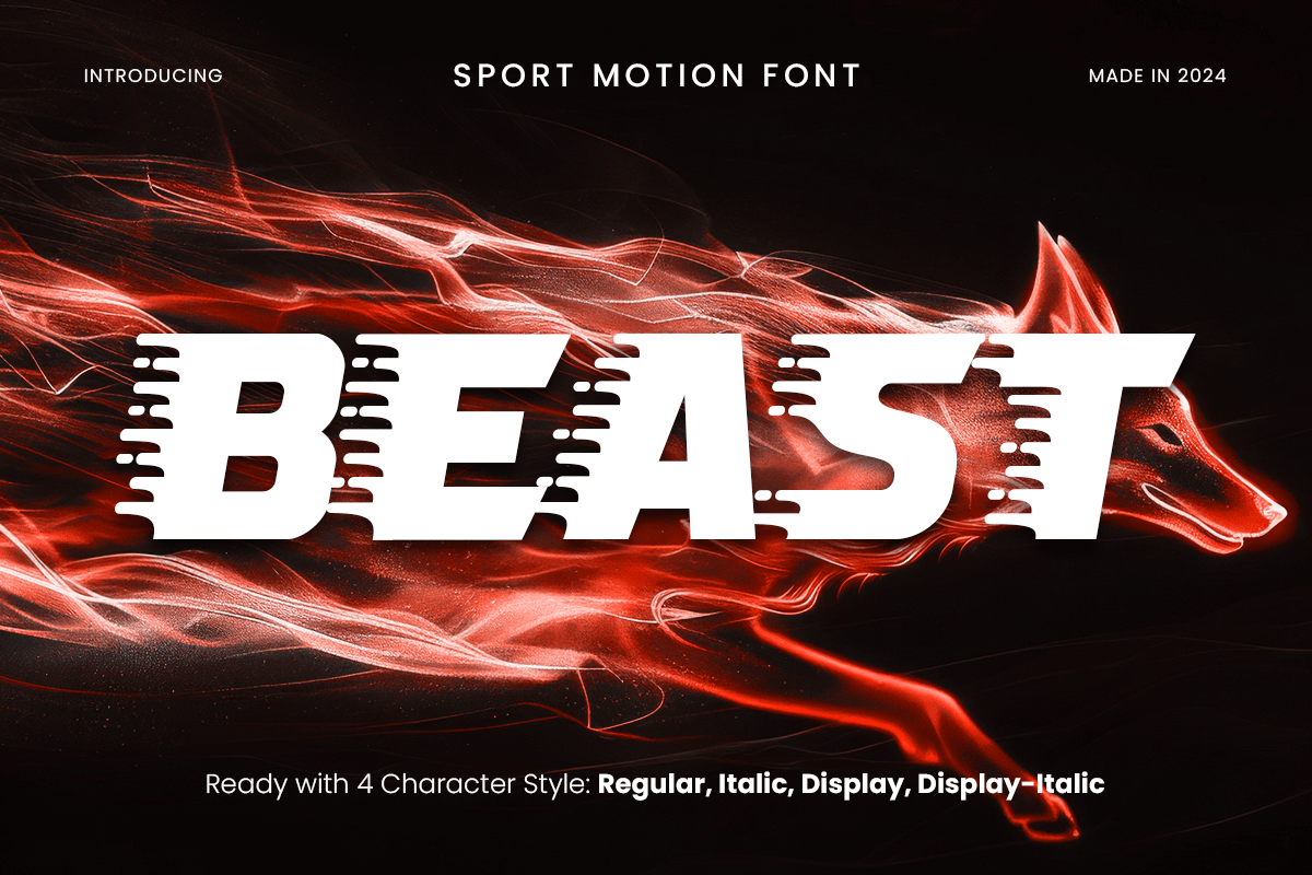 Beast - Sport Motion Font