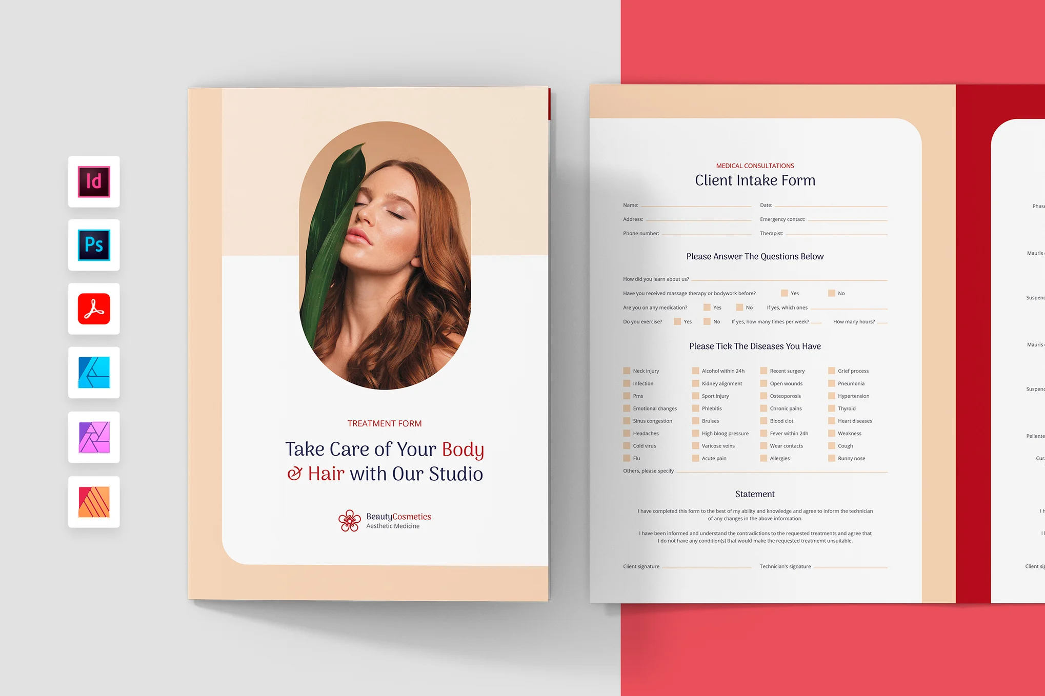 Beauty Cosmetics Consultation Brochure