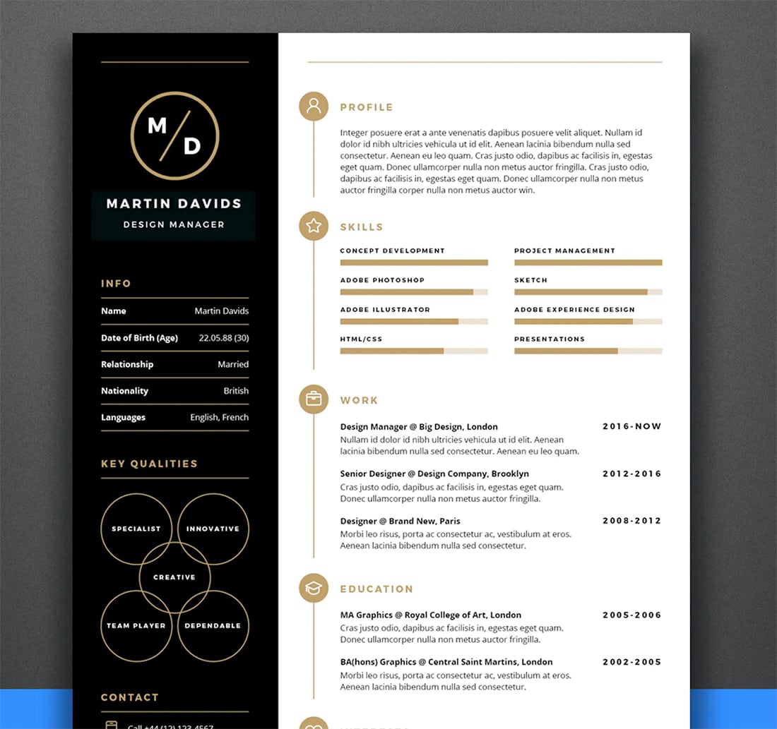 25 Stylish Resume Color Schemes For 2021 Yes Web Designs 4292