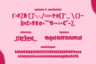 Second alternate image for Big Jelly Bold Chunky Font